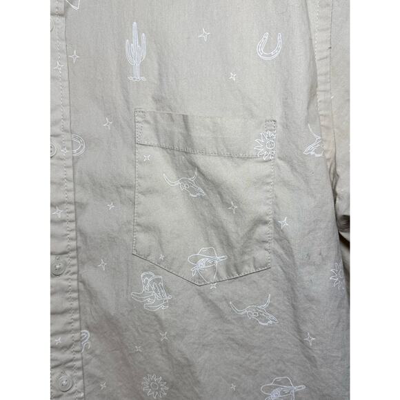 Men’s Sonoma Goods for Life short sleeve button-down shirt. Size L - Picture 2 of 12